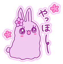 Fluffy rabbit "Honoka" 2 sticker #7672245