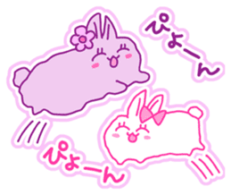 Fluffy rabbit "Honoka" 2 sticker #7672246