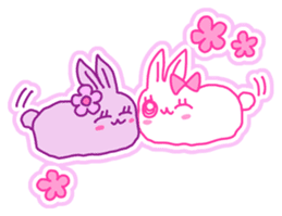Fluffy rabbit "Honoka" 2 sticker #7672248
