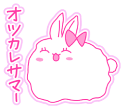 Fluffy rabbit "Honoka" 2 sticker #7672249