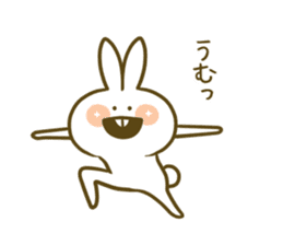 yoga-rabbit sticker #7672310