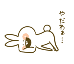 yoga-rabbit sticker #7672313