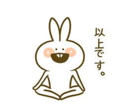 yoga-rabbit sticker #7672320