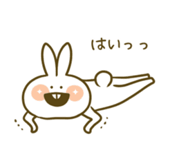 yoga-rabbit sticker #7672330