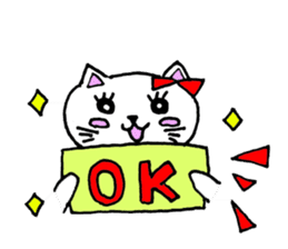Pretty Hangul Cat sticker #7672863