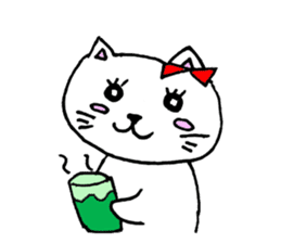 Pretty Hangul Cat sticker #7672885