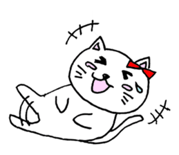 Pretty Hangul Cat sticker #7672887