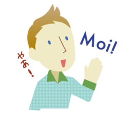 Moi! Finnish Japanese stickers! sticker #7672892