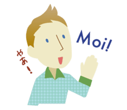 Moi! Finnish Japanese stickers! sticker #7672892