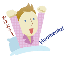 Moi! Finnish Japanese stickers! sticker #7672894