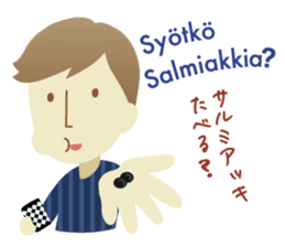 Moi! Finnish Japanese stickers! sticker #7672925