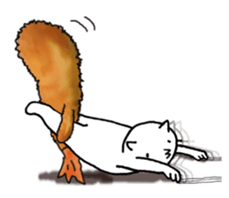 Free time cat 2 sticker #7673259