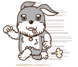 Cute Schnauzer "POMUN" sticker #7673598