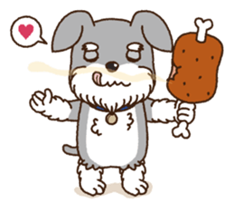 Cute Schnauzer "POMUN" sticker #7673599