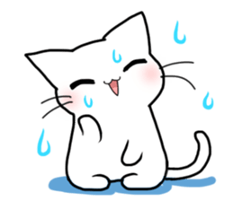 gentle cat 3 sticker #7673719