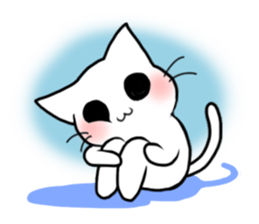 gentle cat 3 sticker #7673726