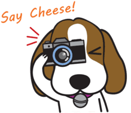 Porjai Beagle Dog Version 2 sticker #7673972