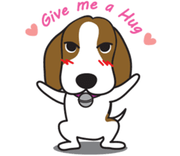Porjai Beagle Dog Version 2 sticker #7673975