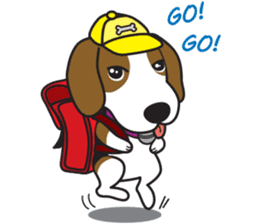 Porjai Beagle Dog Version 2 sticker #7673976
