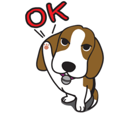 Porjai Beagle Dog Version 2 sticker #7673977