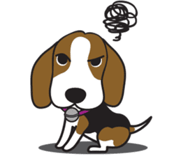 Porjai Beagle Dog Version 2 sticker #7673978