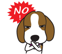 Porjai Beagle Dog Version 2 sticker #7673980
