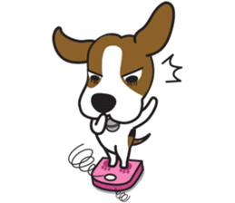 Porjai Beagle Dog Version 2 sticker #7673981