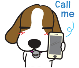Porjai Beagle Dog Version 2 sticker #7673983