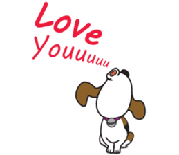 Porjai Beagle Dog Version 2 sticker #7673984