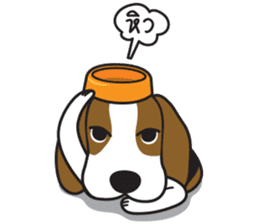 Porjai Beagle Dog Version 2 sticker #7673986