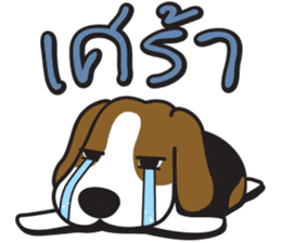 Porjai Beagle Dog Version 2 sticker #7673992