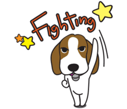 Porjai Beagle Dog Version 2 sticker #7674000