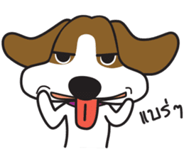 Porjai Beagle Dog Version 2 sticker #7674001