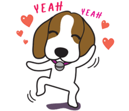 Porjai Beagle Dog Version 2 sticker #7674003