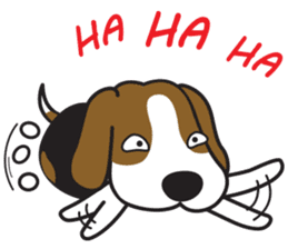 Porjai Beagle Dog Version 2 sticker #7674004