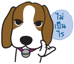 Porjai Beagle Dog Version 2 sticker #7674005