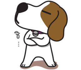Porjai Beagle Dog Version 2 sticker #7674007