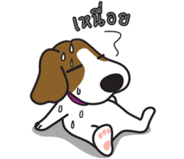 Porjai Beagle Dog Version 2 sticker #7674010