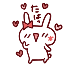 Love emoticons rabbit sticker #7675878