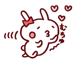 Love emoticons rabbit sticker #7675879