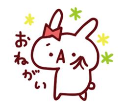 Love emoticons rabbit sticker #7675880