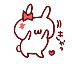Love emoticons rabbit sticker #7675882