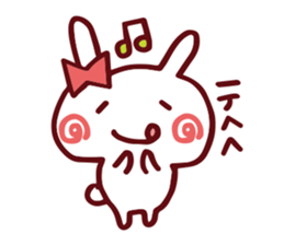 Love emoticons rabbit sticker #7675883