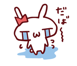 Love emoticons rabbit sticker #7675887
