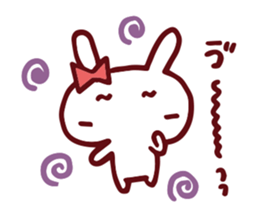 Love emoticons rabbit sticker #7675889