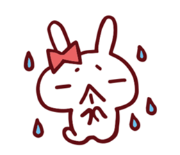 Love emoticons rabbit sticker #7675890