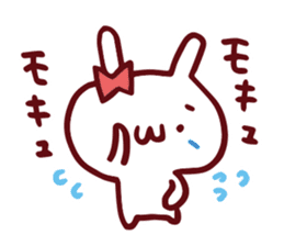 Love emoticons rabbit sticker #7675891