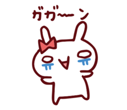 Love emoticons rabbit sticker #7675892
