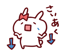 Love emoticons rabbit sticker #7675893