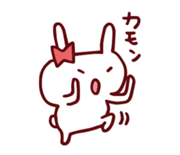 Love emoticons rabbit sticker #7675894